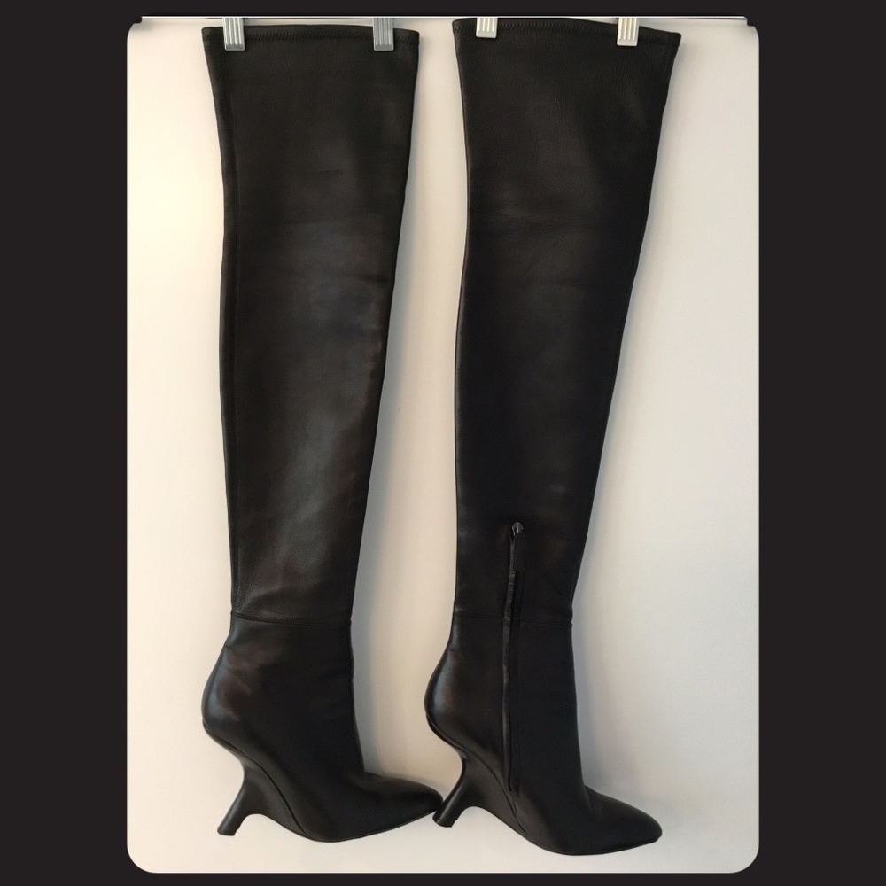 Tom Ford Over-The-Knee Wedge Boots